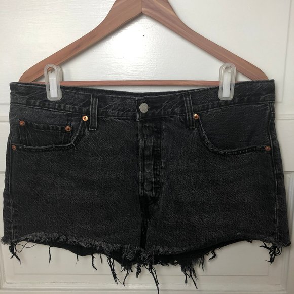 Levi's - 501 Original Shorts, Charcoal - Picture 4 of 16